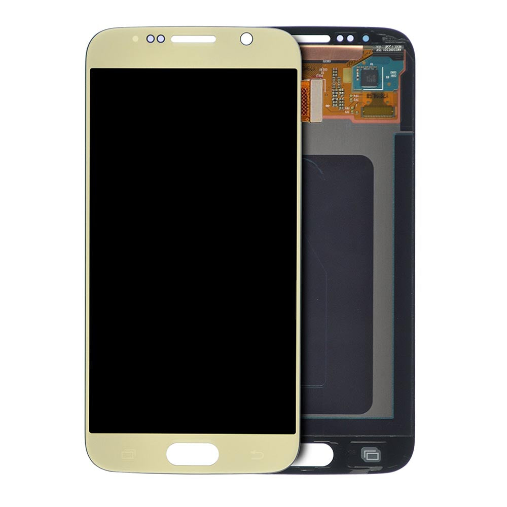 LCD With Digitiser For Samsung G920F Galaxy S6 Gold OLED